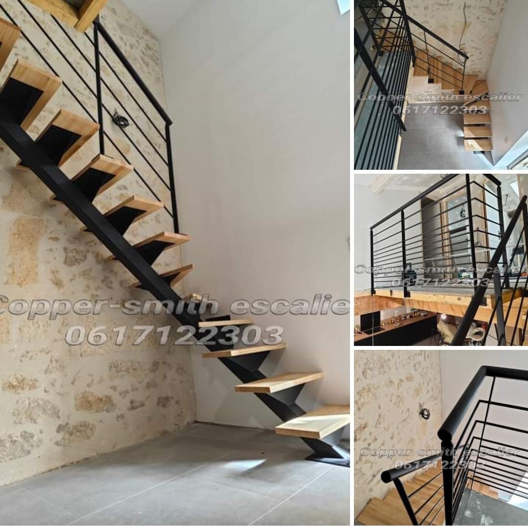 Réalisations de l'entreprise Copper-Smith Escalier.