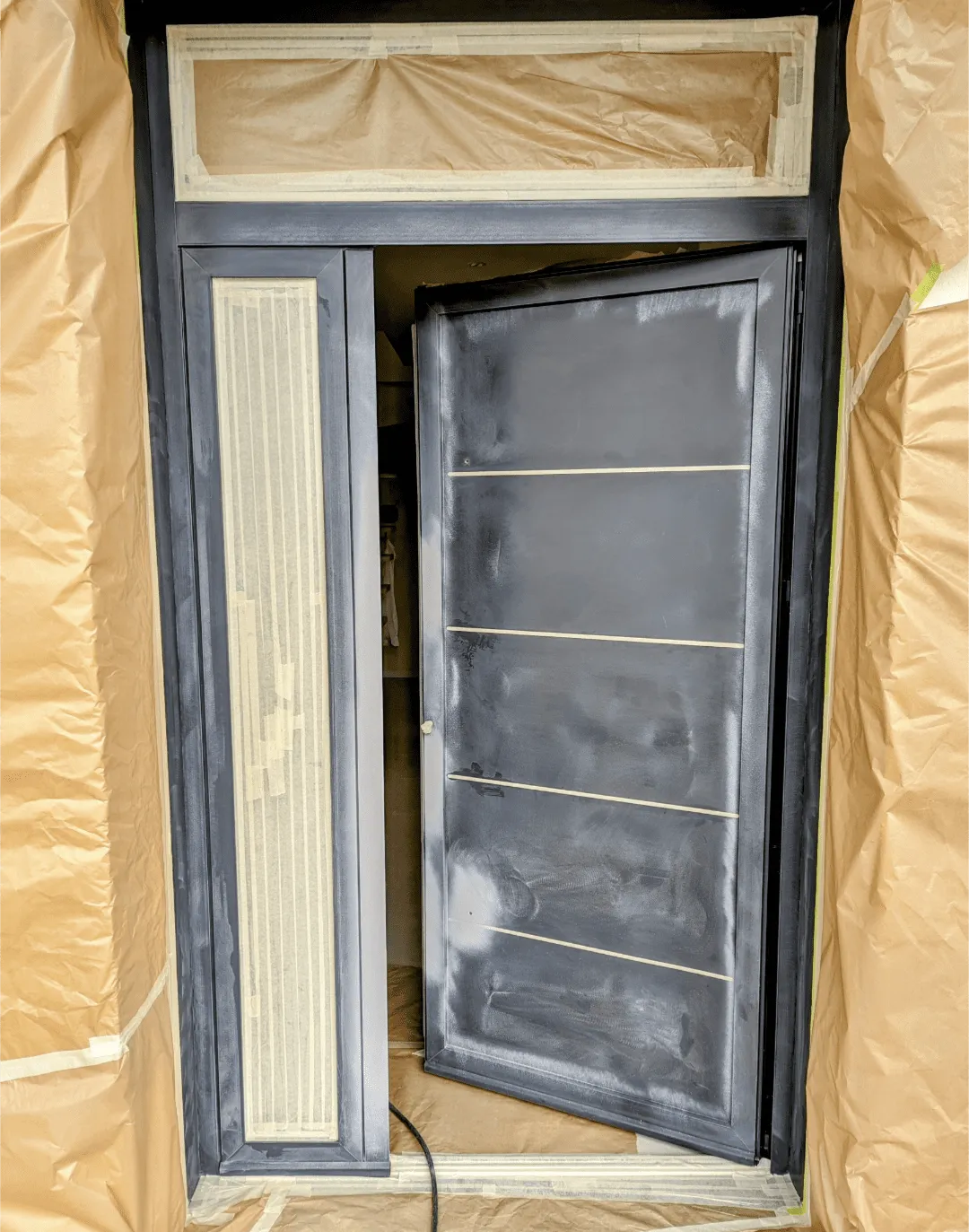 Avant-intervention porte extérieure